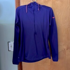 Nike 3/4 zip dri-fit hoodie